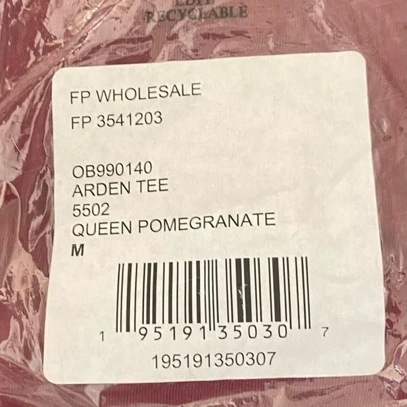 FP ARDEN Tee in Queen Pomegranate - Picture 3 of 3
